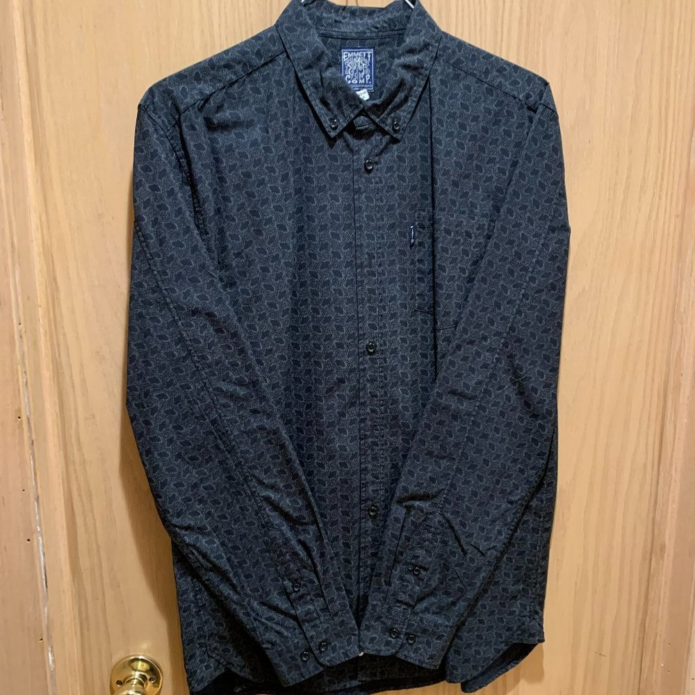EMMETT LEO Men's Shirt Medium Pattern Casual